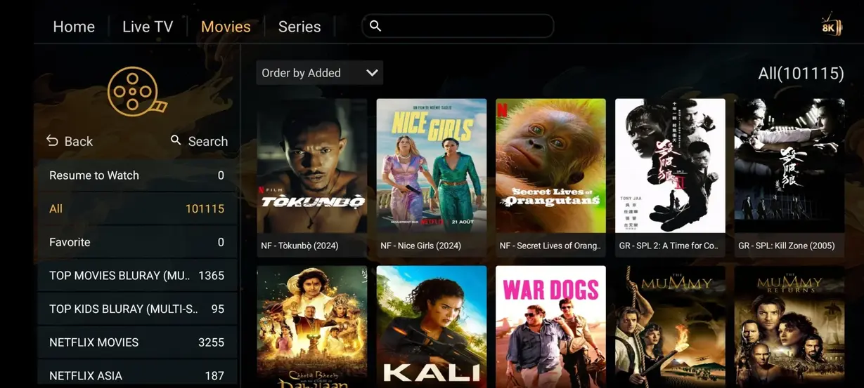 Lemo IPTV application interface preview image 5